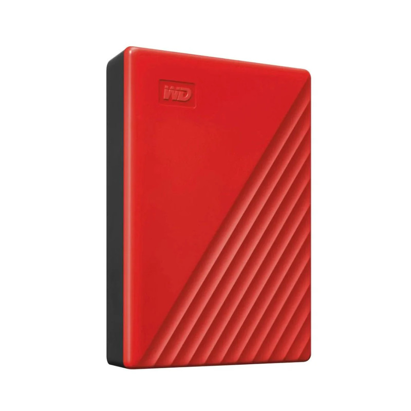 WD My Passport  2TB USB 3.2 1st Gen External Hard Drive - Red - مساحة تخزين